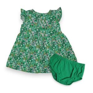 Carters Toddler Girls Green Floral Summer Dress Size 24M
